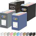 Oterri Cardboard File Organizer Box for Hanging File Folders Letter Size,File Box for Computer Desk,File Cabinet,Working Home