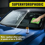 Apex Glass 50ml Hydrophobic Ceramic Coating - Professional Rain Repellent for Windshields & Windows - Long Lasting Nano Silic