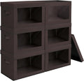 Homsorout Stackable Storage Bins with Lids - Large Storage Box with Lids, Foldable Closet Boxes for Organizing, Wardrobe Clot