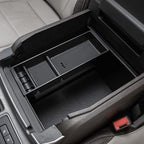 PIMCAR Center Console Organizer for Ford F150 2021 2022 2023, F150 Lightning 2022 2023 Armrest Storage Box Accessories ABS Plastic (Work Great with The Factory Tray)-One Tray