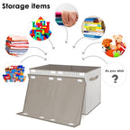 VERONLY Toy Box Chest Organizer Bins for Boys Girls Kids, Large Collapsible Fabric Storage Container with Flip-Top Lid & Hand