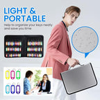 Zippered Case, Portable Organizer With Handle, Waterproof & Fireproof Binder With 54 Hooks and Tags, Key Box for Estate Sales