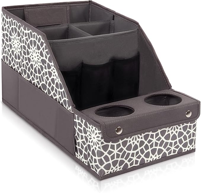 MULISOFT Car Seat Organizer - Backseat with 11 Compartments, 2 Cup Holders, and 2 Oversized Side Pockets for Travel and