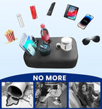 Car Cup Holder, Back Seat Cup Holder for Car, PU Leather Couch Sofa Bed Cup Holder Expander Tray, Boat Tray, Organizer for Trucks, Minivans, SUVs, RVs, Vehicles, Holds Drinks, Remote, Snacks
