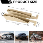 2PCS Car Seat Gap Filler Organizer, Multifunctional Seat Gap Storage Box for Phone Key, Stop Things from Dropping Between Seat and Console, Universal Interior Car Accessories (Beige)
