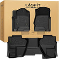 LASFIT Floor Mats 2014-2018 for Chevy Silverado/GMC Sierra 1500, 2015-2019 2500HD 3500 HD, Double Cab Only, 1st Row Bucket Seat, All Weather TPE Custom Fit Car Floor Liners, with Carpet Floor Only