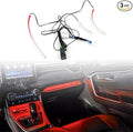 HIGH FLYING 2019-2025 for Toyota RAV4 Center Console Dashboard LED Light Strip with On+Off Switch 3pcs Car Interior Accessories (Red)