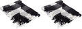 DII Buffalo Check Collection Rustic Farmhouse Throw Blanket with Tassles, 50x60, Black/White (Pack of 2)