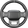 MEWANT Steering Wheel Covers for Ford F-150 2021-2023 / F-150 Lightning 2022-2023 Hand-Stitched F150 Steering Wheel Wrap