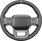 MEWANT Steering Wheel Covers for Ford F-150 2021-2023 / F-150 Lightning 2022-2023 Hand-Stitched F150 Steering Wheel Wrap