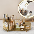 Booklov Roating Makeup Organizer for Vanity, Large Capacity Cosmetic Display Case, Clear Acrylic Countertop Beauty Storage Ho