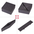 DIOMMELL 4 Pack Foldable Cloth Storage Box Closet Dresser Drawer Organizer Fabric Baskets Bins Containers Divider for Clothes