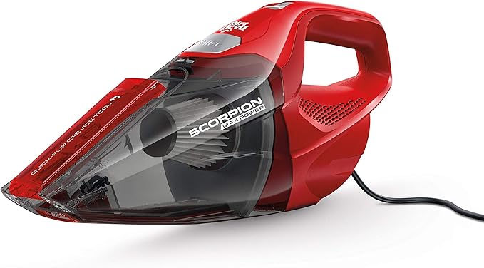Dirt Devil Scorpion Plus QuickFlip Handheld Vacuum Cleaner, Powerful Suction, Lightweight, Includes Quick Flip Crevice Tool, 