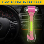 8PCS Car Window Breaker, Pink Window Breaker Seatbelt Cutter, Car Safety Hammer with One Second Emergency Glass Hammer, Safet
