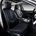 Coverado Front Seat Covers, Car Seat Covers Front Seats, Nappa Leather Seat Covers for Cars, Waterproof Seat Covers with Lumb