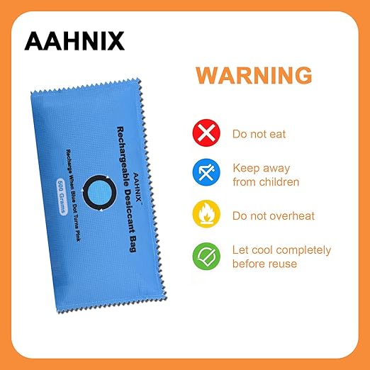 Car Dehumidifier, Indicating Silica Gel Desiccant Packets, 100g×10PCS Rechargeable Desiccant Packs for Cars Closets Drawers