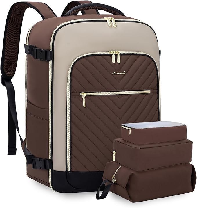 LOVEVOOK Large Travel Backpack for Women, TSA Carry on Backpack for Airplanes, 40L Personal Item Travel Bag for Women fits 17