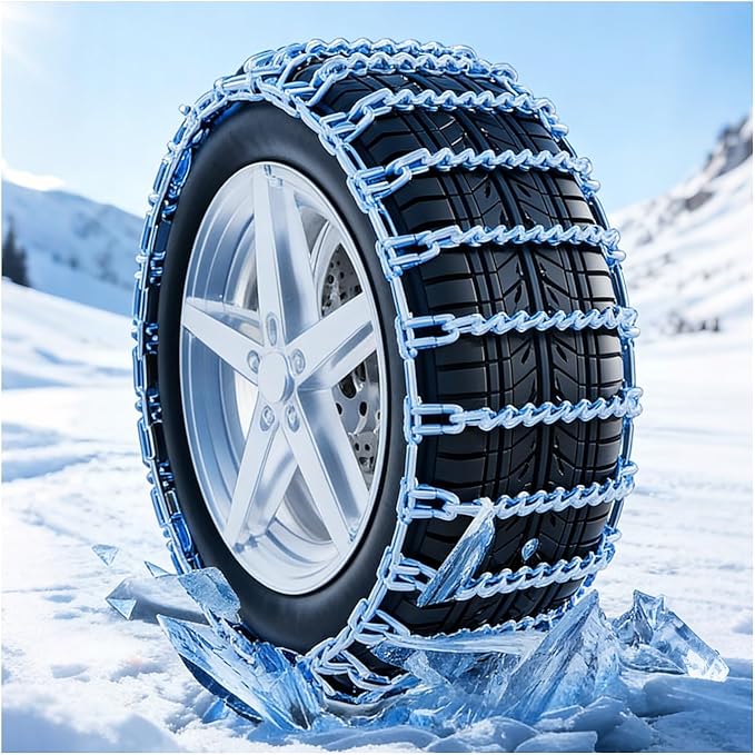 Snow Chains，Tire Chains For Suv，Automatic Locking Mechanism, Easy And Convenient Installation, Reusable, Suitable For Sedans,