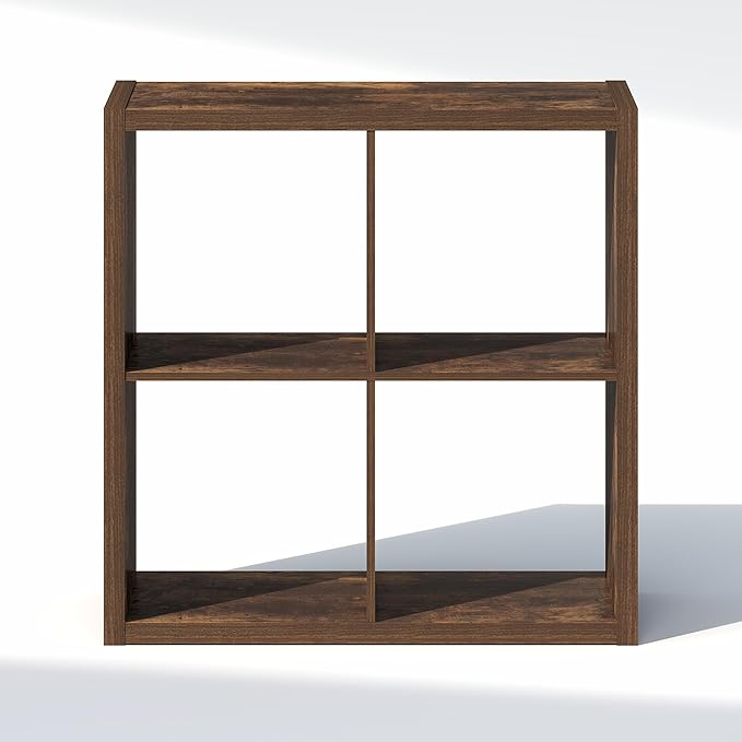 Furinno Cubic Closet Organizers and Storage, 4-Cube Closet Organizer, Open Shelf Closet Storage, Extra Thick Frame for Wardro
