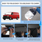 Sun Shade Sunshade for Chevrolet Express 1996-2025 2026 Windshield Cover, 4-Layers Sun Shield 250T Front Window Shade Sun Visor for Chevy Express Cargo Van, 1500, 3500, 4500, LS, LT Winter Accessories