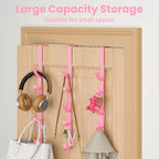 Over The Door Hooks, Metal Door Hooks for Hanging, Over The Door Purse Organizer for Coat Hanger, Back of Shower Door for Han