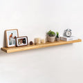 fuqing Floating Shelves for Wall, 48 inch Rustic Solid Elm Wood Floating Shelves, Wooden Wall Shelves with Invisible Heavy Du