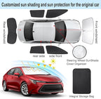 TINGLU Window Shades for Toyota Corolla Hatchback 2020-2026(Not for Corolla Cross) Accessories Side Full Windows Cover Camping Rear Triangular Windshield Sun Shade Sun UV Rays Privacy Protection 6PCS