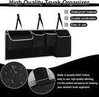 UYYE Trunk Hanging Organizer, Backseat Bag, Car Interior Accessories with 4 Pockets & 2 Mesh Pouches for Groceries, Will