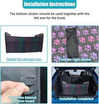 Car Trunk Organizer, Collapsible Multi-Compartment Auto Storage Box with 4 Pockets, Waterproof Oxford Fabric Car Trunk Container