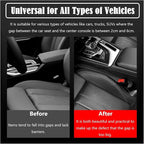 Car Seat Gap Filler Universal Fit Orgaziner for Car, SUV, Truck to Fill The Gap Between Side Seat and Console Stop Cellphone, Wallet, Keys, Coins from Dropping, 2 Pack (Black)