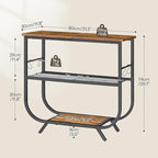 HOOBRO Floating Shelves for Wall, 31.5" Narrow Entryway Table with Storage Shelves, 15.7" Hanging Shelf with Invisible Bracke