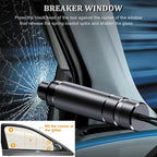 ACEBON 2-in-1 Emergency Car Escape Tool - Spring-Loaded Window Breaker & Seatbelt Cutter, Compact Lifesaver for Families, Por