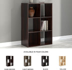 Signature Design by Ashley Glosmount 6 Cube Storage Organizer or Bookcase, Cherry & Light Brown
