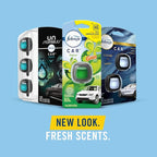 Febreze Car Vent Clip Air Freshener, Odor Eliminator for Up to 30 Days Freshness, 2 Clips (New Car)