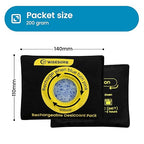 200g Reusable Silica Gel Desiccant, Color Indicating Rechargeable Desiccant Packs for Storage, Moisture Absorbers for