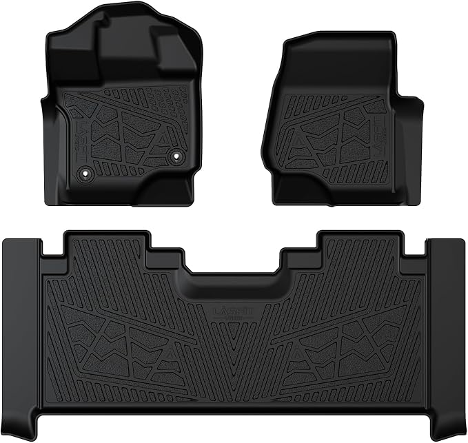 LASFIT Floor Mats for 2015–2026 Ford F-150 SuperCab Carpet Floor, Custom Fit F150 Super Cab TPE Floor Liners All Weather Protector, Full Caverage Professional Protection Waterproof & Easy Clean