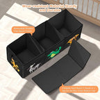 Extra Large Toy Box, Collapsible Sturdy Toy Storage Organizer with Lids, Dinosaur Storage Box for Boys Girls, 42"x16"x14" Kid