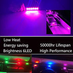 20 Pcs Rock Lights Purple Strip Lights Wheel Fender Well Underglow Led Lights for Cars Exterior Side Marker for Truck Golf Cart Wrangler RV RV SUV Offroad