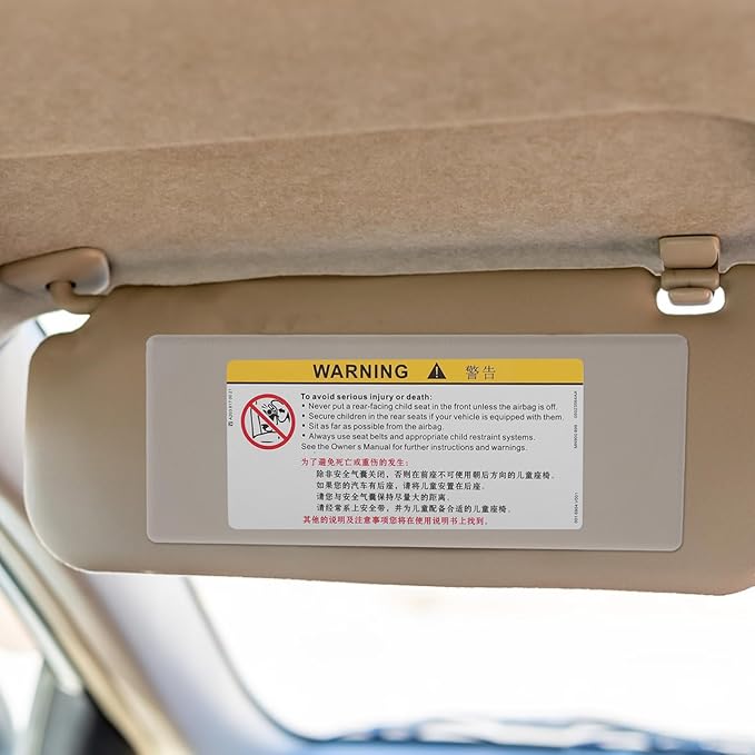 Car Visor Cover Replacement for Rearview Mirror Sun Visor Vanity Mirror Anti-Glare Interior Accessory for Envision