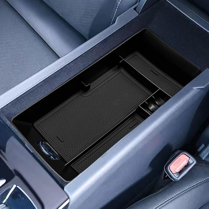 Xaido Center Console Armrest Tray Compatible with 2025 2026 Toyota Camry 9th Gen (XSE/XLE/SE/LE) Interior Accessories, Console Storage Box Organizer-Black