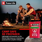 Protect Life Saving Emergency Fire Blankets 1 Pack - 40"x40", Fiberglass Fire Blanket for Home & Kitchen - Fire Suppression o