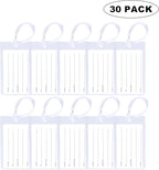 30 Pack Luggage Tags for Suitcases, Airplane Travel Essentials for Flying, International Travel Must Haves, and Luggage Acces