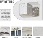 4 Pack Clothes Storage Bins with Metal Frame - 66L Stackable Storage Box with Lid，Foldable Storage Container Organizer for Cl