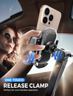 eSamcore Cup Holder Phone Holder, Unobstructed Cup Holder Phone Mount for Your Car Cupholder (2.5"-4") with Flexible C-Shaped