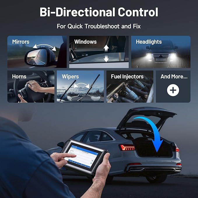 TOPDON Scanner AD800BT V2.0, Bidirectional Scan Tool, Full Systems Diagnostic Tool for All Vehicles, Automotive Diagnostic Sc