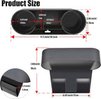 Iokone Coin Side Pocket Console Side Pocket Leather Cover Car Cup Holder Auto Front Seat Organizer Cell Mobile Phone Holder (Slim-Black)