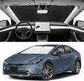 Custom Fit Windshield Sun Shade for Toyota Prius 2023-2026 (Not for Prius C/V), Blocks UV & Heat, Front Window Sunshade Accessories, Easy Fold & Store Keep Your Car Cooler