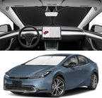Custom Fit Windshield Sun Shade for Toyota Prius 2023-2026 (Not for Prius C/V), Blocks UV & Heat, Front Window Sunshade Accessories, Easy Fold & Store Keep Your Car Cooler