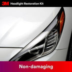 3M Headlight Lens Restoration Kit, Medium Duty 2-Pack, No Tools Required, Restores Cloudy Yellowed Plastic Lenses, Includes S