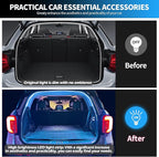HOLDCY Car LED Strip Lights - Trunk Cargo Ambient Lighting, Ice Blue 7000K, 177.16 inches Flexible Cuttable LED Light Strip, Easy Install, Waterproof, Universal Fit for Car Trunks, SUVs, and Vans